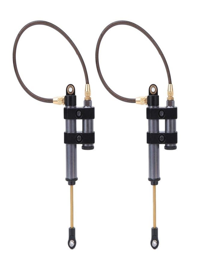 Dilwe RC Shock Absorber, 2pcs Metal RC Damper with Spring Compatible with SCX10 D90 1/10 RC Car(100mm / 3.9in-) - Image 2