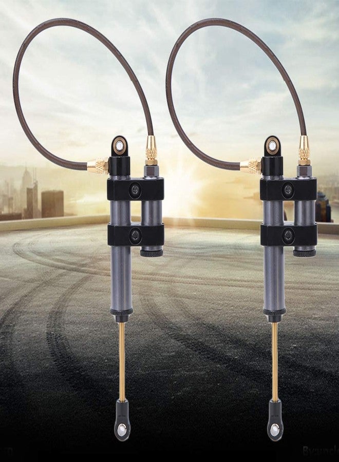 Dilwe RC Shock Absorber, 2pcs Metal RC Damper with Spring Compatible with SCX10 D90 1/10 RC Car(100mm / 3.9in-) - Image 4