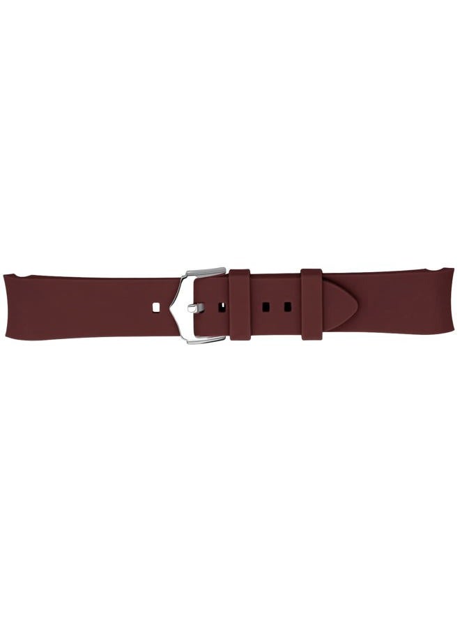 Kai Tian Durable 18mm 20mm 22mm 24mm Silicone Universal Curved End Watch Bands Strap Black White Green Blue Brown Orange Red Grey Solid Bracelet for Men Women, Brown, 22mm, Classic - Image 4