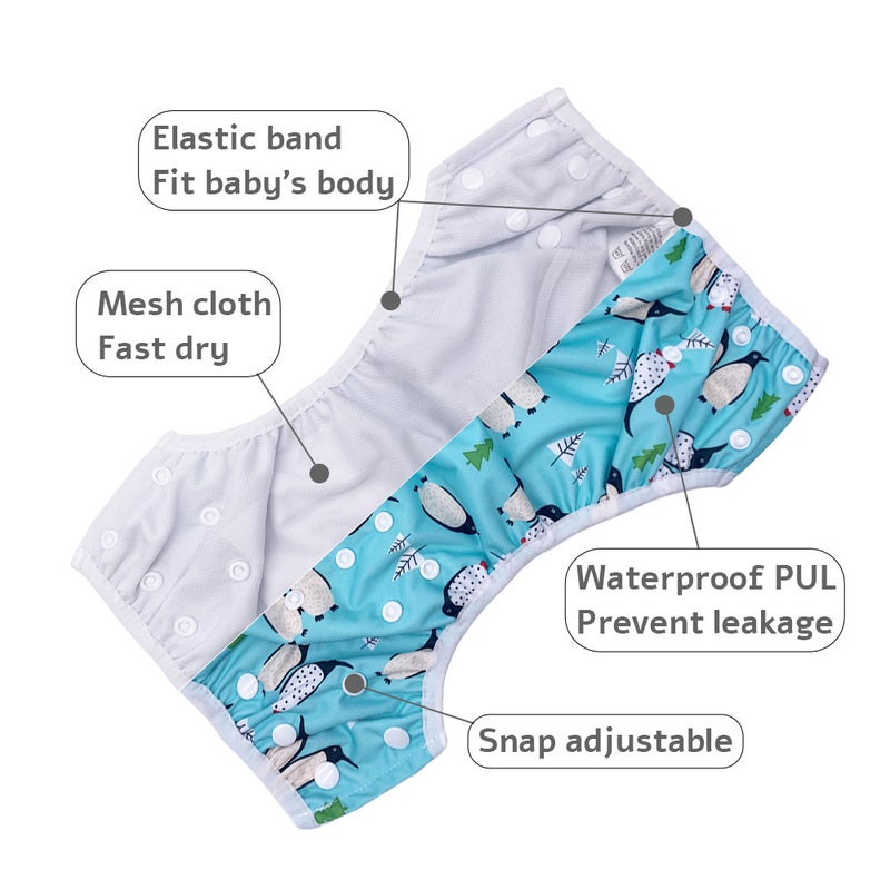 general Baby Swim Diaper Adjustable Leak-proof Mesh Swimming Pants for Kids - Image 3