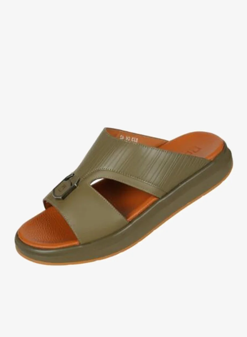 008-3854 Barjeel Uno Mens Arabic Sandals BJ3 04 Khaki