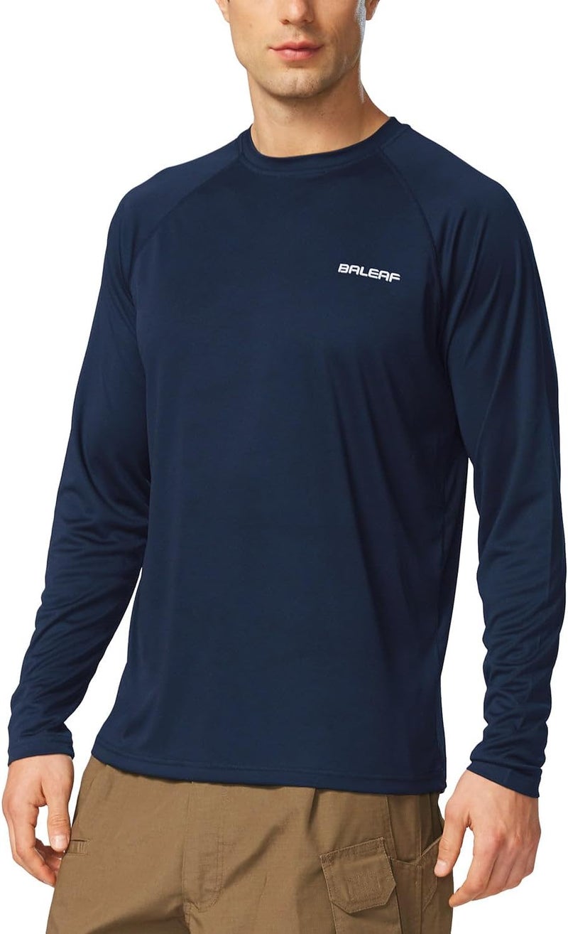 Baleaf Men's Sun Protection Shirts UV SPF UPF 50+ Long Sleeve Rash Guard Fishing Running Quick Dry Lightweight - Image 1