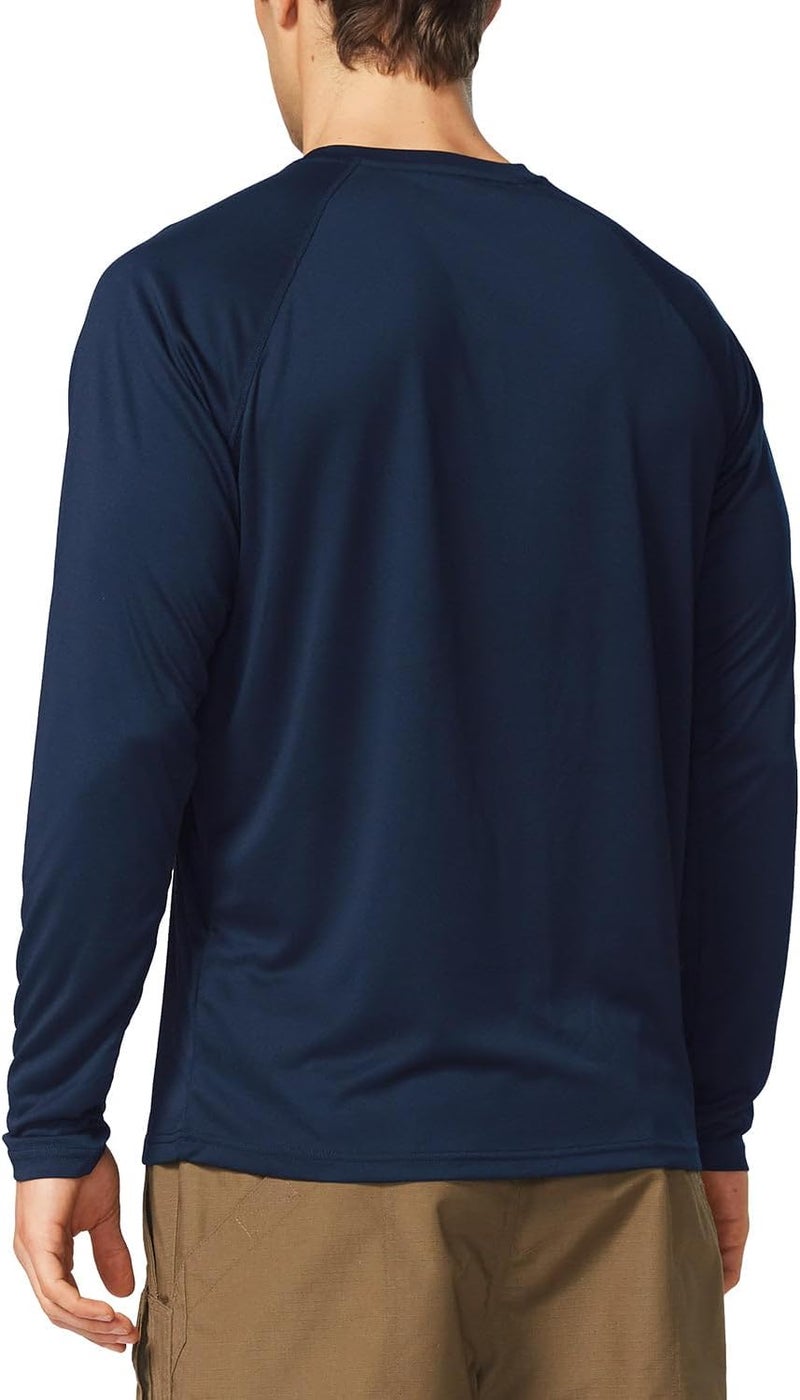 Baleaf Men's Sun Protection Shirts UV SPF UPF 50+ Long Sleeve Rash Guard Fishing Running Quick Dry Lightweight - Image 2