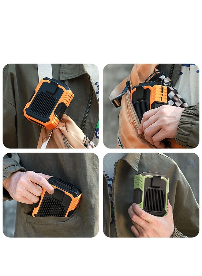 general Waist Fan, Clip-on Fan, Belt Fan - Portable Cooling Fan with 10000mAh Battery - 24H Working Time, LED SOS Light - 3 Speeds, 15500RPM Airflow - Shirt Fan for Jobsite, Farming, Fishing - Image 5