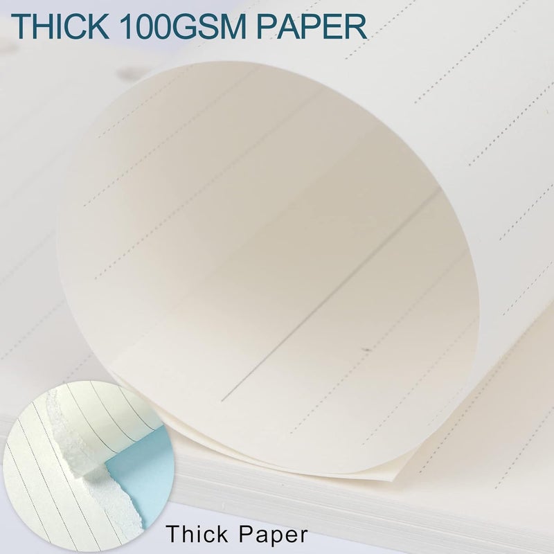 Toplive A5 Refill Paper, [3 Pack] 100GSM Thick Refillable 6 Hole Filler Inserts - 135 Sheets (270 Pages) for 6 Ring Binder Journal Notebook, Lined - Image 3