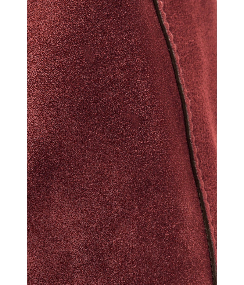 Made Well Madewell Women Suede Slouchy Shoulder Bag Aged Wine One Size - Image 5