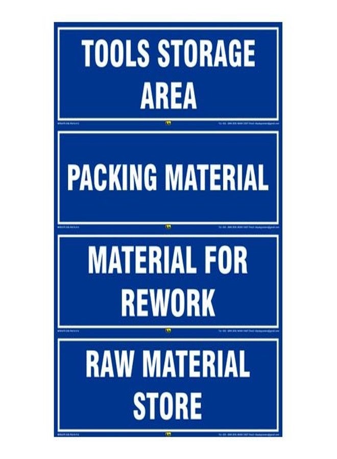 Mr. Safe - Area Identification Board Signs C Hard Plastic Lamination (Pack of 4) (12 INCH X 4 INCH) - Image 1