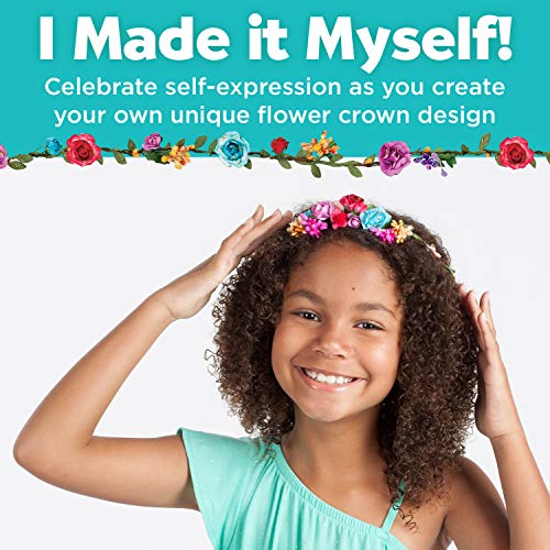 Creativity for Kids Flower Crowns Craft Kit - Create 4 Hair Accessories (Ages 7+) - Image 3