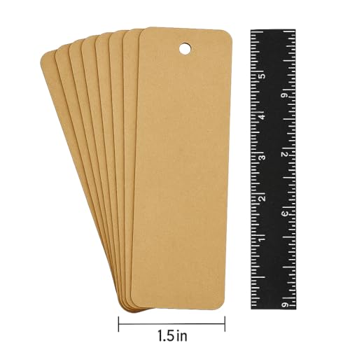 GENXTRA® DIY MDF Bookmarks – Set of 10, 5 x 1.5 Inch, 2mm Thick with Pre-Drilled Hole – Blank Wooden Bookmarks for Craft, Painting, Resin Art & Personalization - Image 5