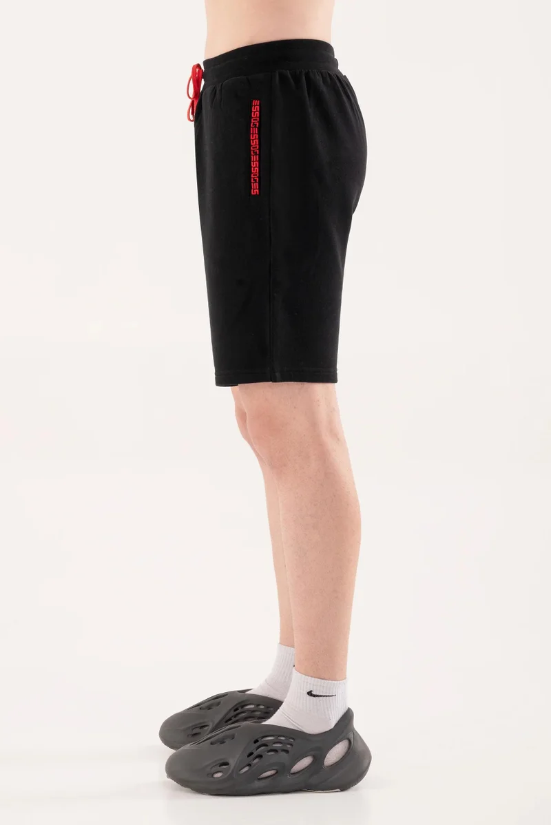 Esso5  Cross stitch logo shorts for Men | Best Price UAE
