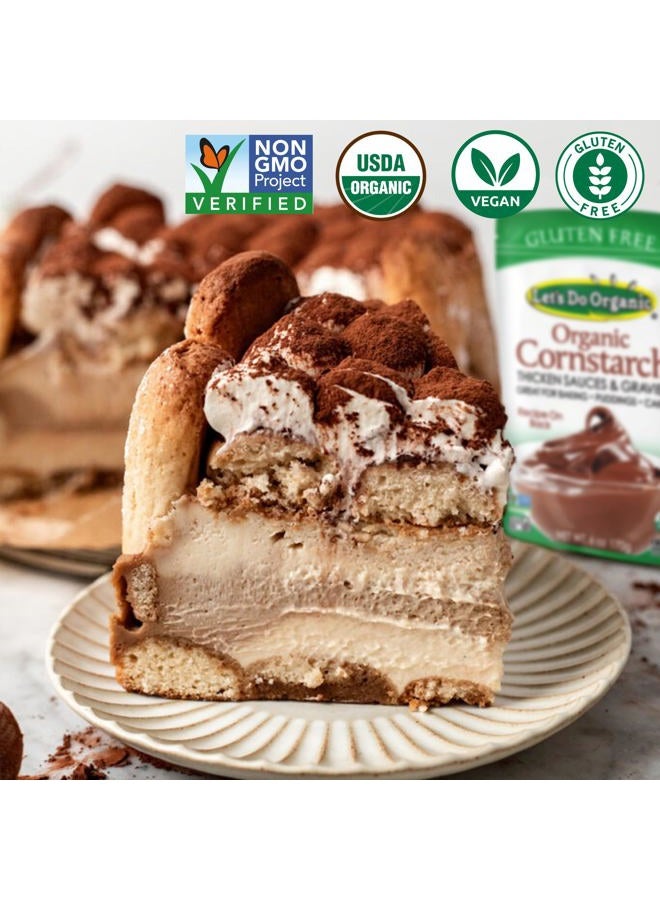 Let's Do Organic نشا الذرة - نشا الذرة للطهي، نشا الذرة العضوي، مسحوق نشا الذرة، نشا الذرة غير المعدلة وراثيًا خالي من الجلوتين - 6 أونصات (عبوة من 1) - Image 4