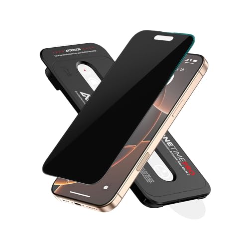 FLOLAB NanoArmour ONETIME PRO for iPhone 16 Pro Max Privacy Screen Protector AntiReflective 3D EdgetoEdge AntiSpy Tempered Glass Reinforced Edges Durable Smooth Easy Install DustFree - Image 1