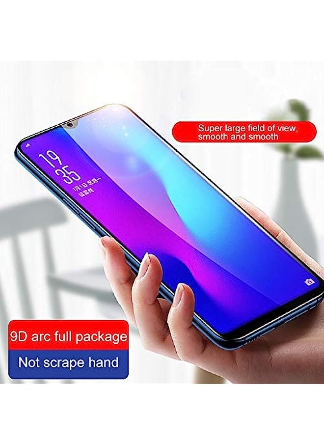 mietubl Tempered Glass Screen Protector Compatible 9D Full Glue Full Screen Tempered Glass Film For OPPO R15X