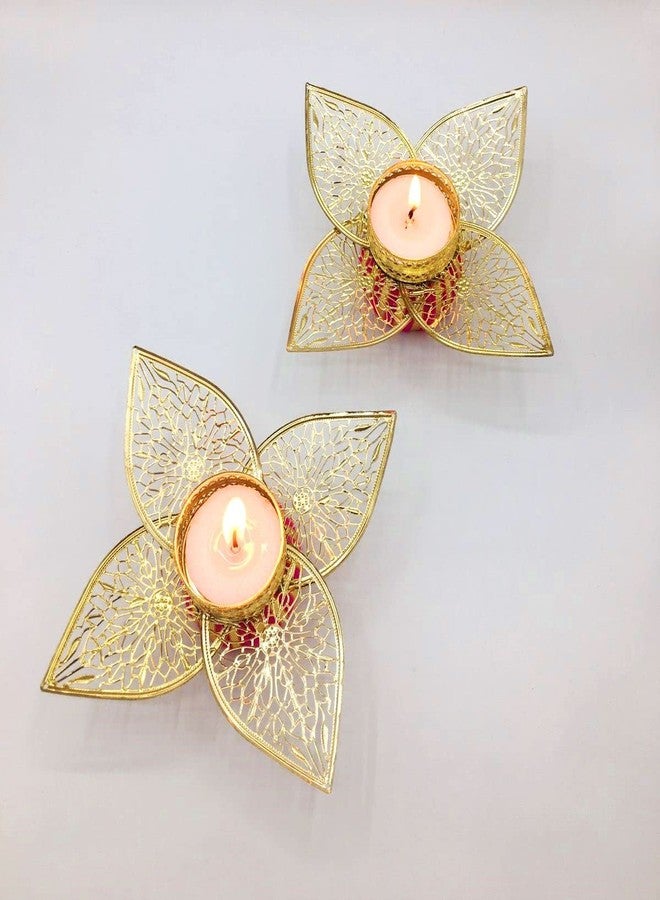 thriftkart Handmade T-Light Combo, | Shadow Tealight Candle Holder, Lights Decoration Home Decor (Set of 2) - Image 3