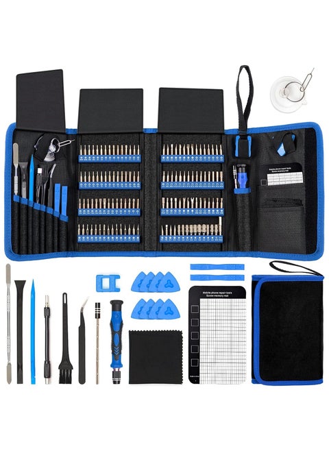 Upgrade Screwdriver Sets 142-Piece Electronics Precision Screwdriver with 120 Bits Magnetic Repair Tool Kit for iPhone, MacBook, Computer, Laptop, PC, Tablet, PS4, Xbox, Nintendo, Game Console