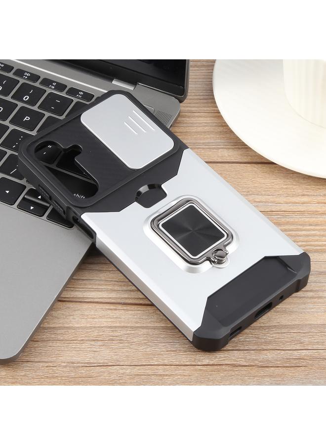 S-TOP Case For Samsung Galaxy A16 5G / 4G Camera Shield Card Slot PC Hybrid TPU Phone Case - Image 2