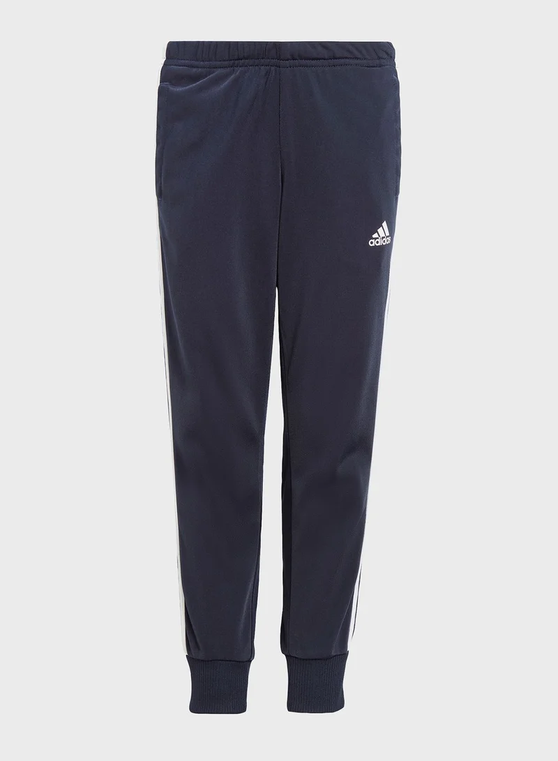 Adidas Kids 3-Stripes Shiny Tracksuit