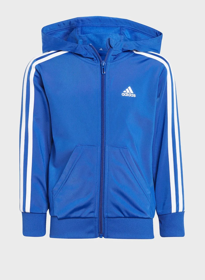 Adidas Kids 3-Stripes Shiny Tracksuit