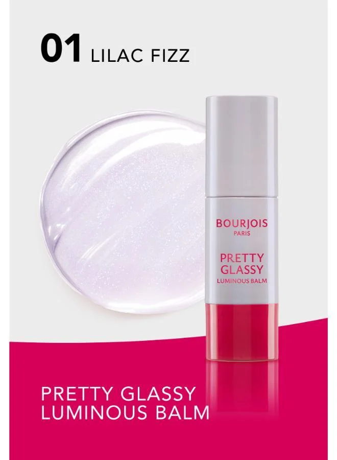 Bourjois Paris Pretty Glassy Luminous Balm, Lilac Fizz, 5g
