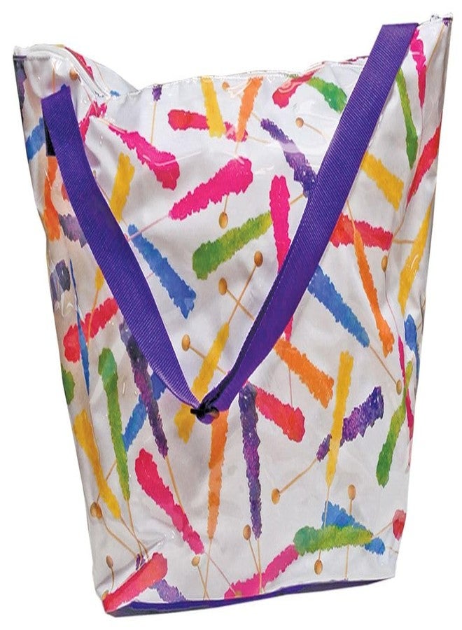 iscream 23.5" x 16" Weekender Travel Tote Bag with Wipe Clean Exterior and Adjustable Strap - Rock Candy - Image 1