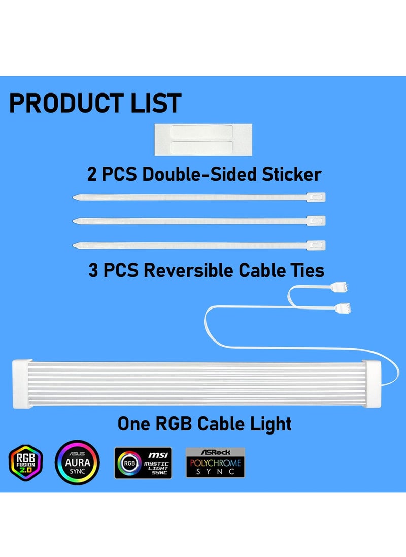 Generic RGB Power Extension Cable Kit for PC PSU and GPU Cables Compatible with 6Pin 8Pin 12Pin 16Pin 24Pin Motherboards  - Image 3