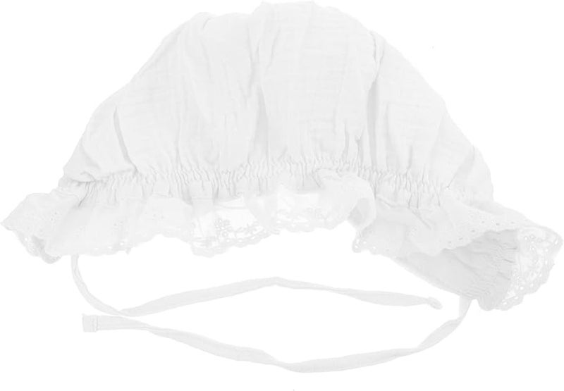 Toddler Sun Hat Lightweight Breathable Soft Gauze Bonnet for Outings White - Image 1
