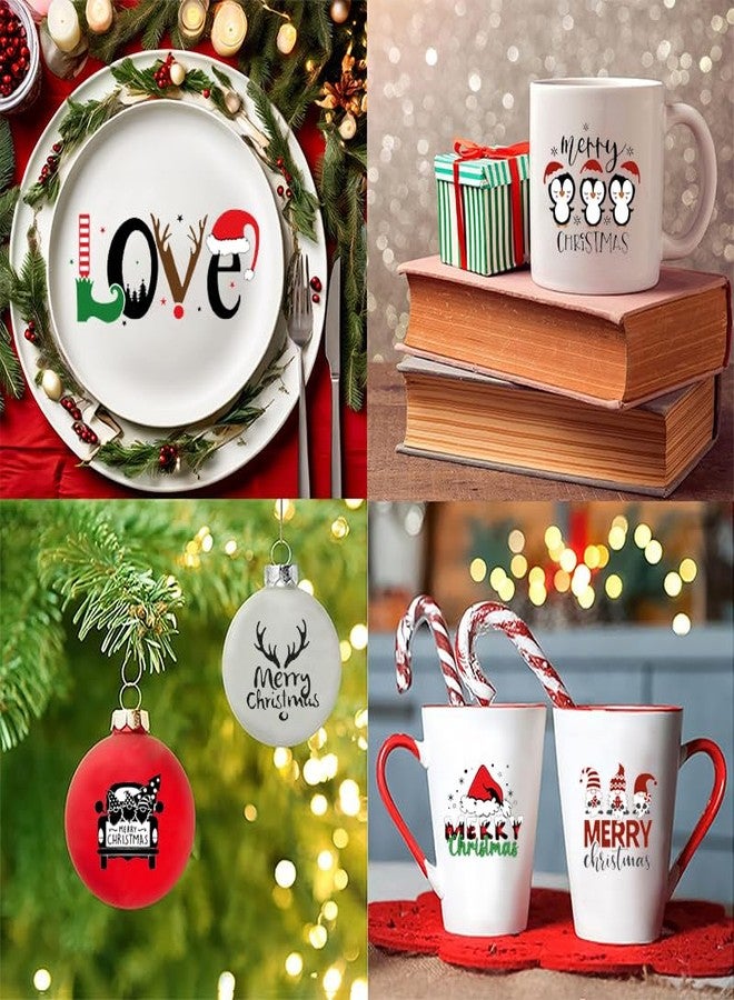 iMagitek 25 Pieces Christmas Words Vinyl Stickers for Crafts Scrapbooking Bottle Cup Waterproof Christmas Decals for Ornament Xmas Ball Window Stickers - Image 4