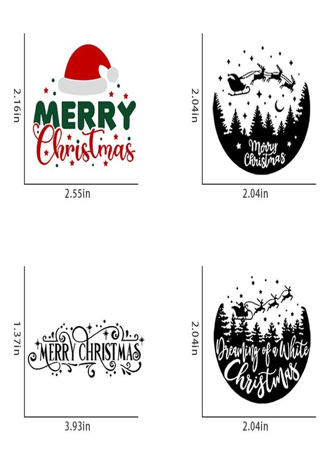 iMagitek 25 Pieces Christmas Words Vinyl Stickers for Crafts Scrapbooking Bottle Cup Waterproof Christmas Decals for Ornament Xmas Ball Window Stickers - Image 2