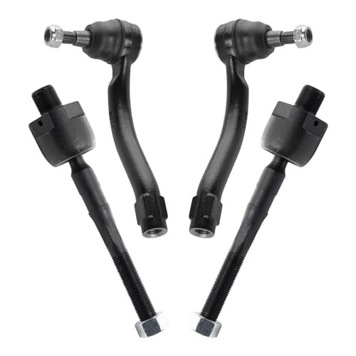 TRQ Front Inner and Outer Tie Rod Set Compatible with 20082010 INFINITI G37 20092020 Nissan 370Z
