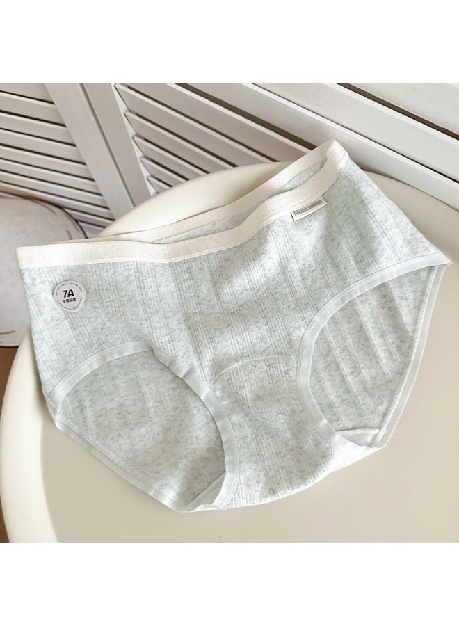 New Women's Pure Cotton Underwear Briefs Antibacterial Cotton Crotch Seamless Mid-waist Large Size Fat MM Girls Underwear