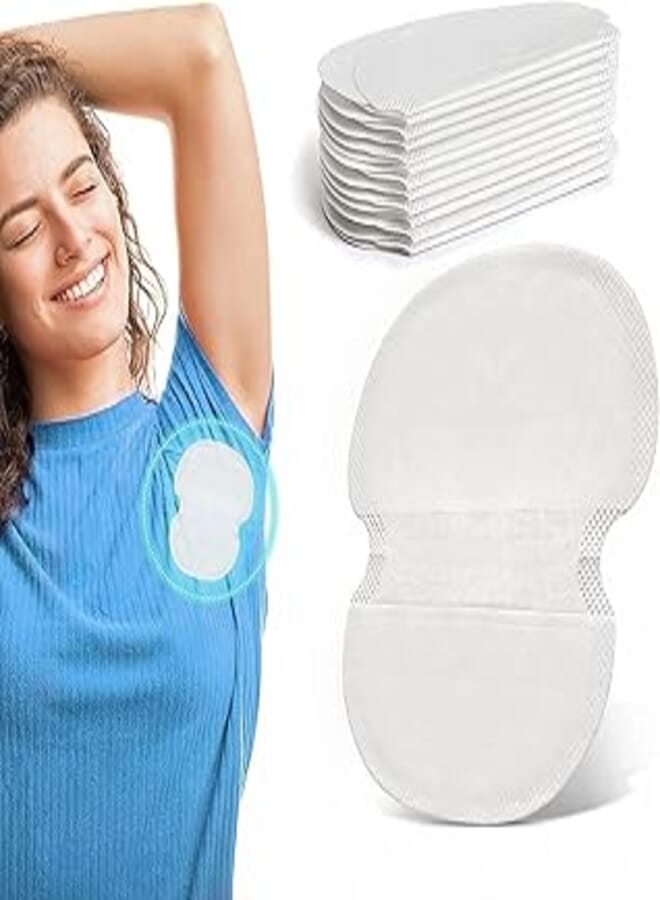 Cotton Armpit Pad Sweat Proof Prevent Sweat Stains on Clothes, 12 Count