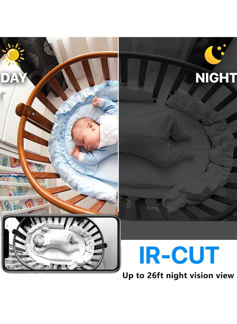 Wireless Wifi Camera, HD 1080p Mini Camera, Compact And Durable Remote Viewing Small Camera, Lightweight And Portable Baby Monitor Camera For Home, (1pc, Black) - Image 3