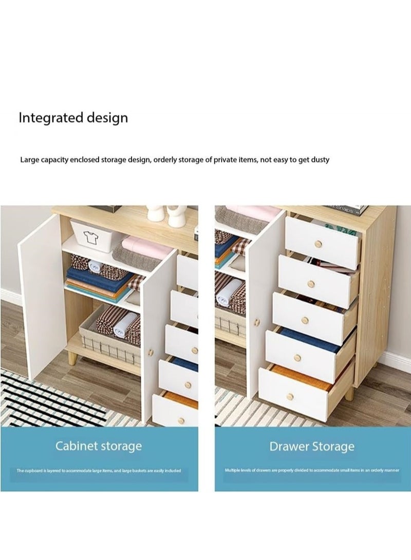 خزانة المطبخ ، خزانة بوفيه الجانبية المنزلية ، خزانة تخزين بار زاوية القهوة الحديثة مع الدرجات والأبواب لغرفة المعيشة للمطبخ في الممر (GLC104) - Image 5