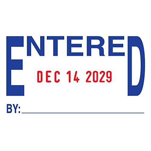 Trodat Professional Date Stamp 5440L – Self Inking with English Message Options – Red and Blue Impression - Image 2