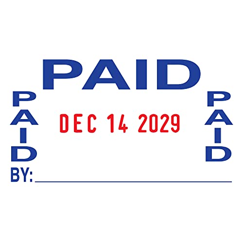 Trodat Professional Date Stamp 5440L – Self Inking with English Message Options – Red and Blue Impression - Image 5