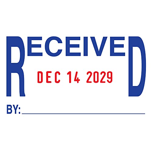 Trodat Professional Date Stamp 5440L – Self Inking with English Message Options – Red and Blue Impression - Image 3