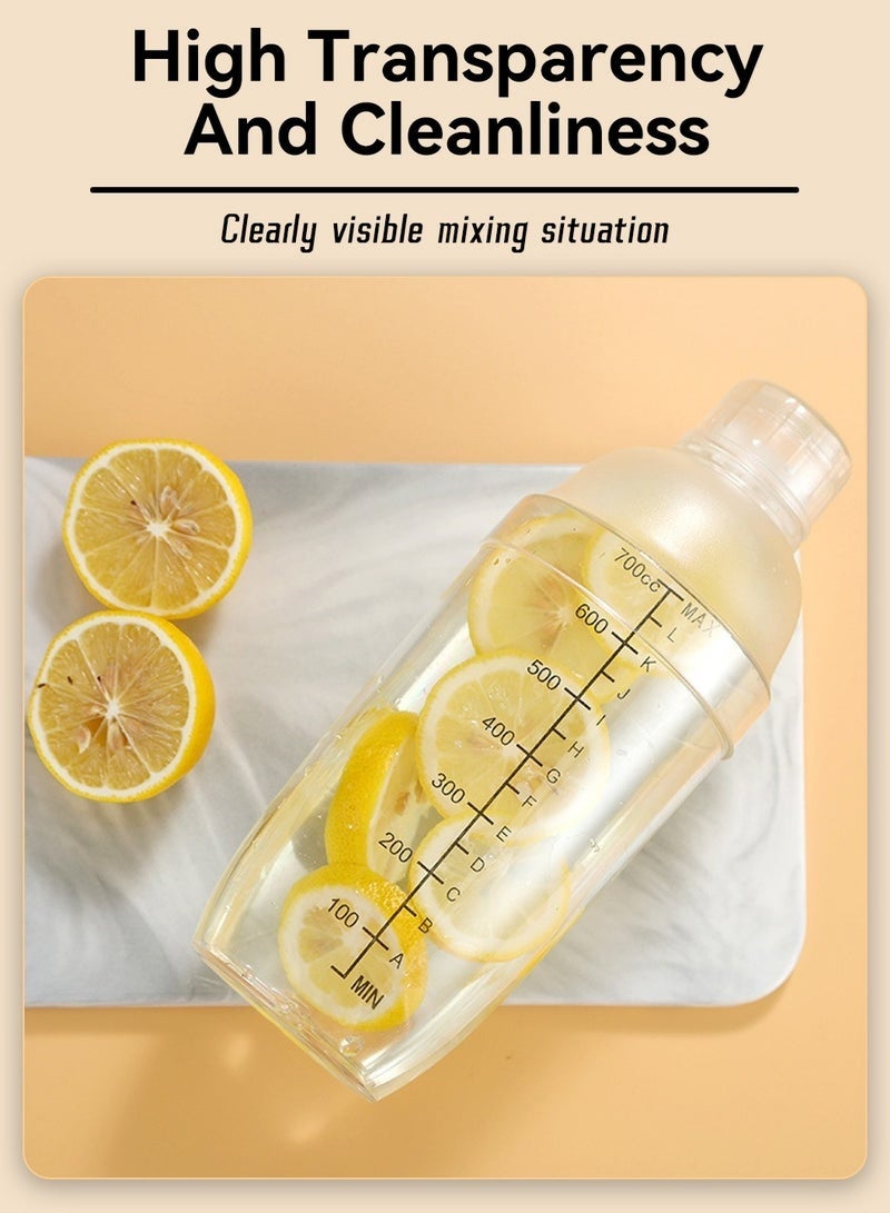 شاو تشن هزاز الكوكتيل مع مزج المشروبات المصفاة المضمن مع أداة المزج الاحترافية لكأس الغربال السميكة المقياسية مع الموحلة (700 مللي +300 مللي) - Image 5