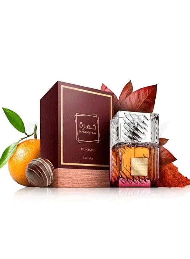 Lattafa Khamrah Dukhan Eau de Parfum 100ml Unisex by Lattafa – Smoky Spicy Oriental Fragrance - Image 2