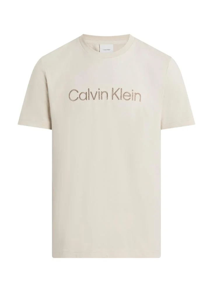 CALVIN KLEIN Textured Embroidery Logo T-Shirt