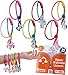 UpBrands Unicorn Zipper Bracelets Bulk Set Party Kit for Kids Goodie Bags Piata Filler Fidget Friendship Bracelets for Valentines Box - Image 3