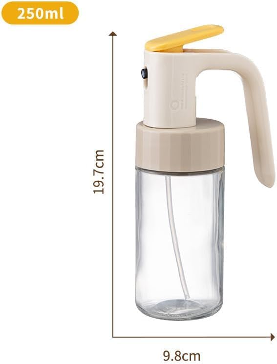 Slyford 250Ml Glass Oil Spray Bottle for Kitchen, Refillable Food Grade Oil Vinegar Sprayer Bottles, Oil Sprayer for Air Fryer for Salad, BBQ, Roasting (Multi Colour) - Image 3
