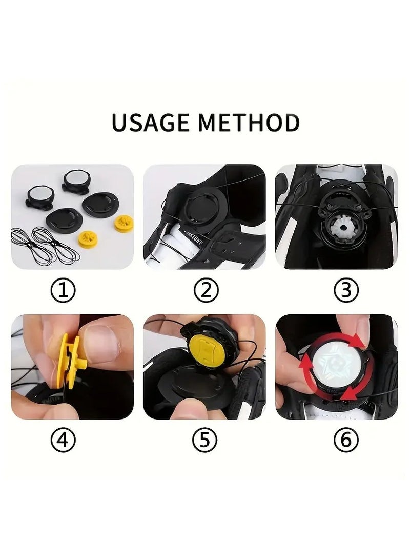 2pcs Portable Rotating Sport Shoes Buckles, Outdoor Sports Shoelace Accessories, No Tie, Buckle, Automatic Rotating Buckle, Suitable For Sports Enthusiasts  - Image 3