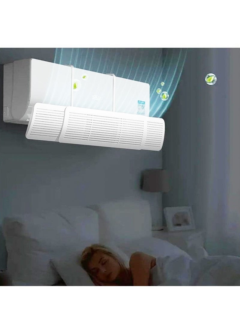 Yoawllty - Air Conditioner Deflector, Ac Deflector Wind Shield, Split Ac Adjustable Flow Deflector Preventing Ac From Blowing Directly for Home Office Retractable Ac Windshield - Image 1