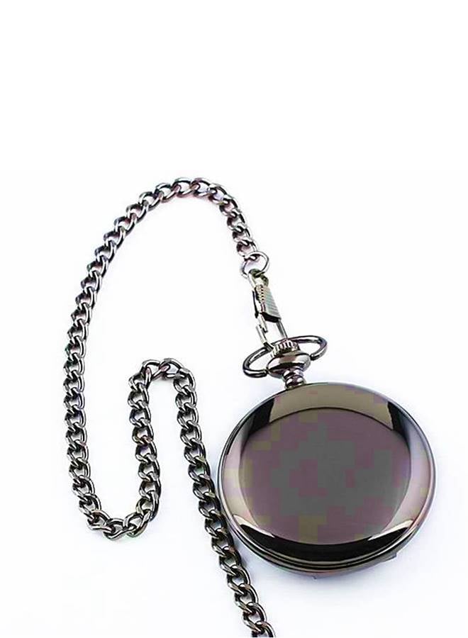 Yash Black Classic Design Quartz Pocket Watch - Image 5