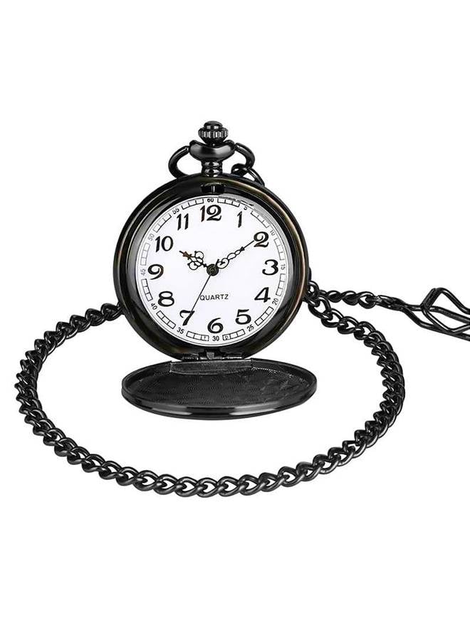 Yash Black Classic Design Quartz Pocket Watch - Image 3