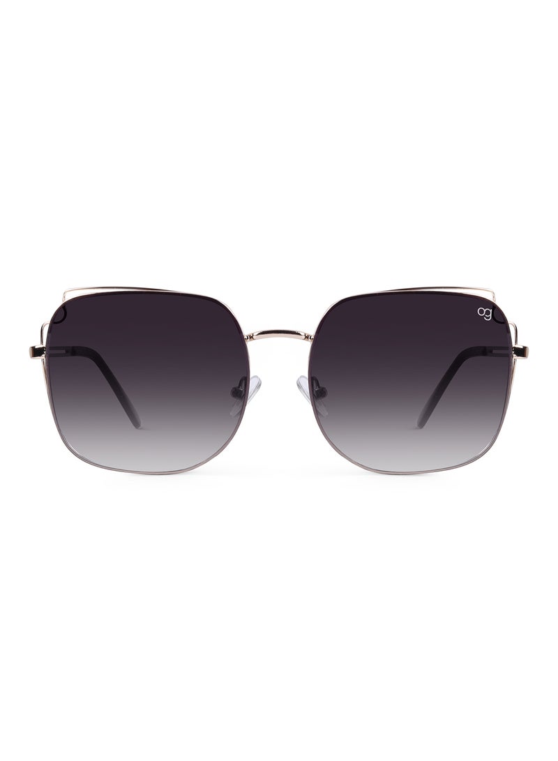 Woggles Latest & Stylish UV Protected Black Square Sunglasses for Men & Women  - Image 3