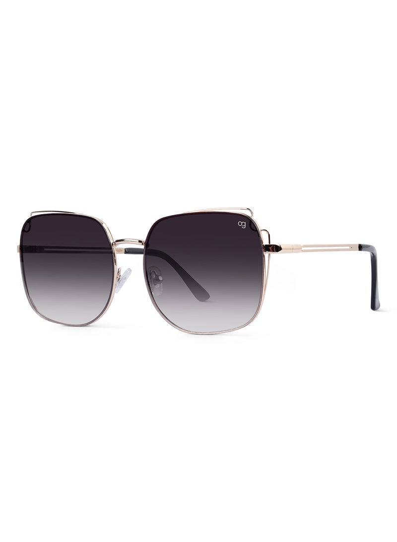 Woggles Latest & Stylish UV Protected Black Square Sunglasses for Men & Women  - Image 4