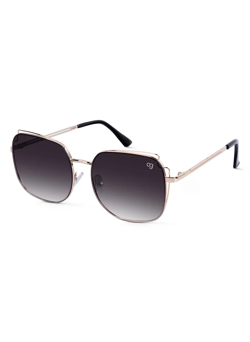 Woggles Latest & Stylish UV Protected Black Square Sunglasses for Men & Women