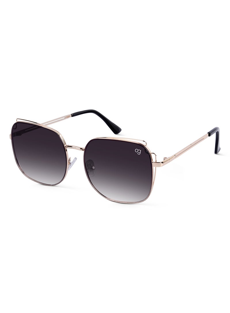 Woggles Latest & Stylish UV Protected Black Square Sunglasses for Men & Women  - Image 1