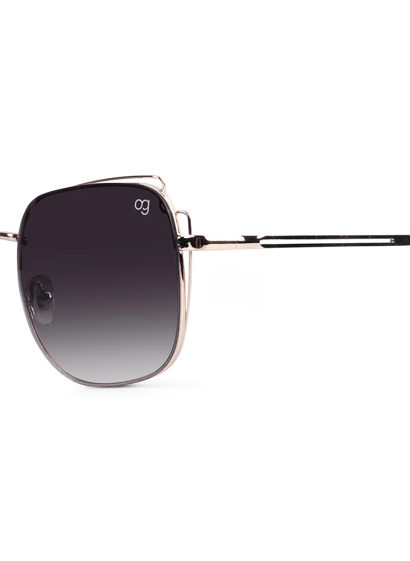 Woggles Latest & Stylish UV Protected Black Square Sunglasses for Men & Women
